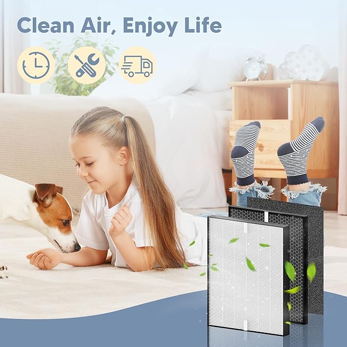 3000 Replacement Filter Compatible with A-Doctor 3000 series（3000 3000m 3000Pro） Includes:1 Air Filter, 2 Activated Carbon Filters and 4 Pre-Filters
