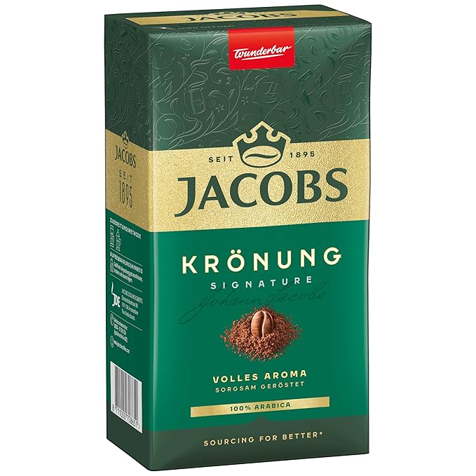 Jacob's Kronung Ground German Coffee 17.6 oz, 12 count