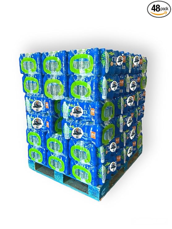 Niagara Purified Drinking Water - 16.9oz Bottles, 40 bottles per case 48 cases per pallet - Full Pallet - 1920 Bottles delivered by Waterpallets