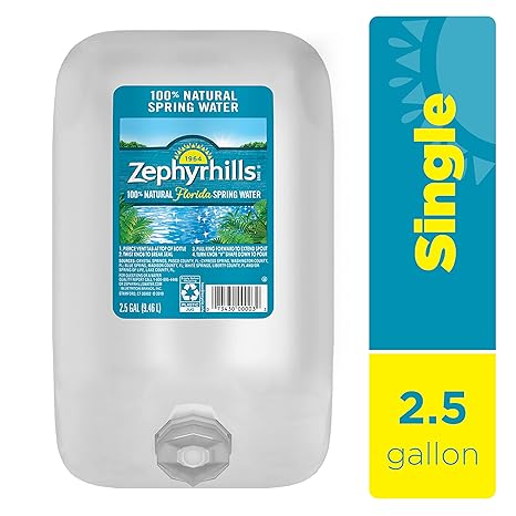Zephyrhills Spring Water, 2.5 gallon 320 Fl Oz (Pack of 1)