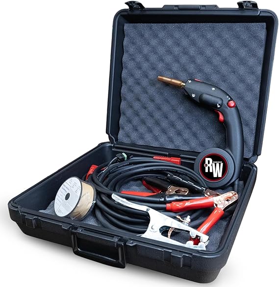 ReadyWelder® by Broco® Portable Welder Machine, Battery Powered MIG Welder, On-the-Go Welding for Steel, Aluminum & More, Includes Carrying Case