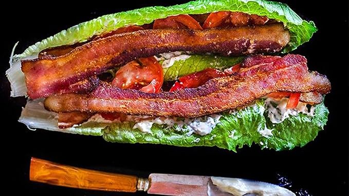 Fully Cooked Bacon, Ready to Eat, 80 Slices Per Pack / Case, 10 Year Shelf Life, Superior Canned, Real Thick Cut, 2+ Pounds, No Refrigeration Needed, Grocery, Long Term Storage, Camp, Hunt, Lunch
