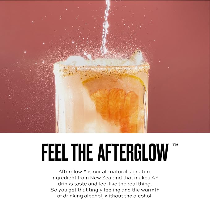 AF Drinks Non-Alcoholic Variety Pack | Alcohol Alternative Sparkling Cocktails with AFTERGLOW Botanical Warmth | Gluten-Free, Low-Calorie | 8.4 oz Cans (12-Pack)