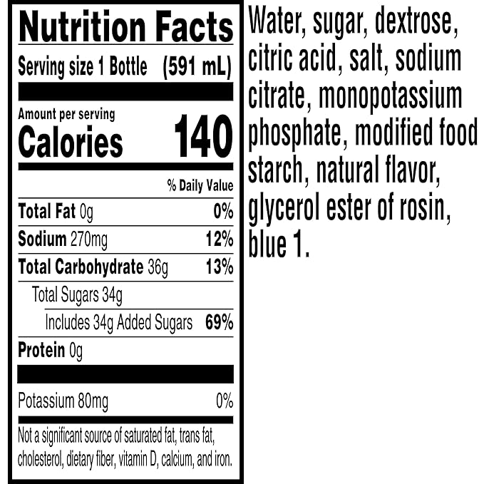 Gatorade Thrist Quencher, Frost Glacier Freeze Sports Drinks, 20 Fl Oz Bottles, 8 Pack