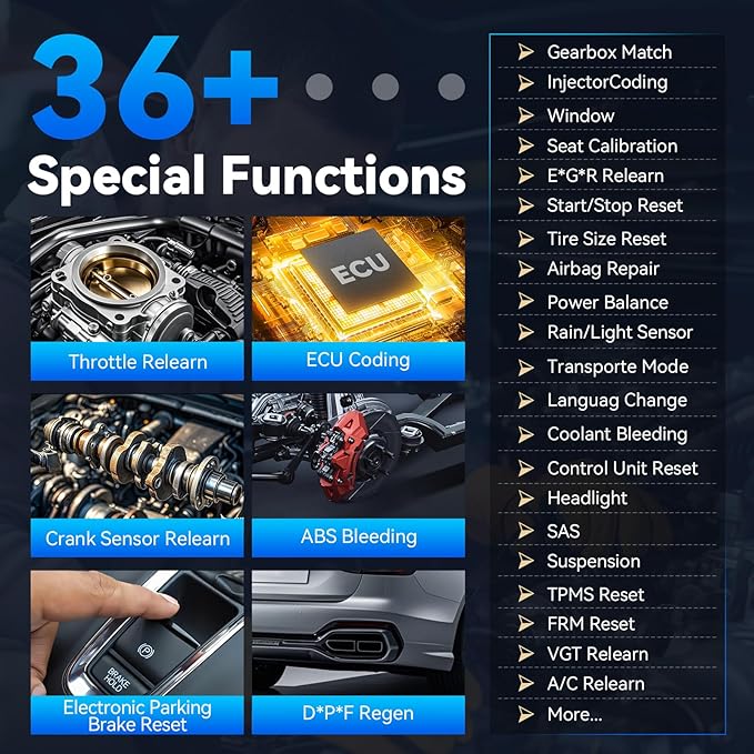 XTOOL D7 Bidirectional OBD2 Scanner: 2025 Scan Tool with ECU Coding, Full System Car Scanner Diagnostic Tool, 36+ Resets, Injector Coding, Throttle Relearn, Crank Sensor Relearn, FCA, CANFD & DoIP