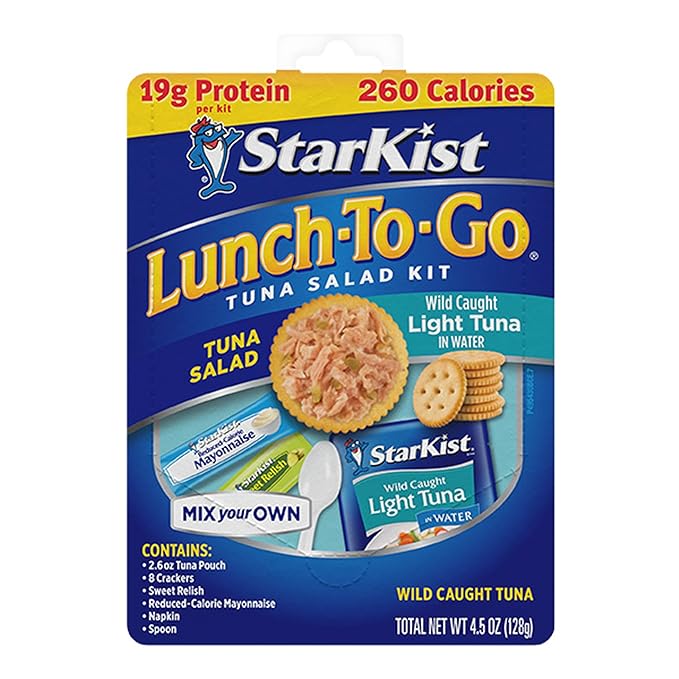 StarKist Lunch To-Go Chunk Light Pouch - Mix Your Own Tuna Salad - (Packaging 4.1 Ounce (Pack of 12)