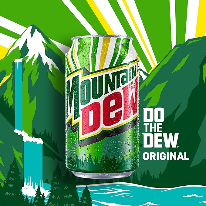 Mountain Dew 3 Flavor Core Variety Pack (Dew, Code Red, Voltage), 12 Fl Oz (Pack of 18)