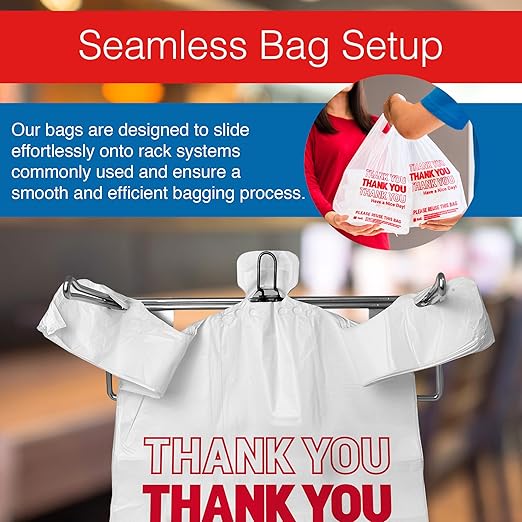 Reli. Plastic Grocery Bags with Handles