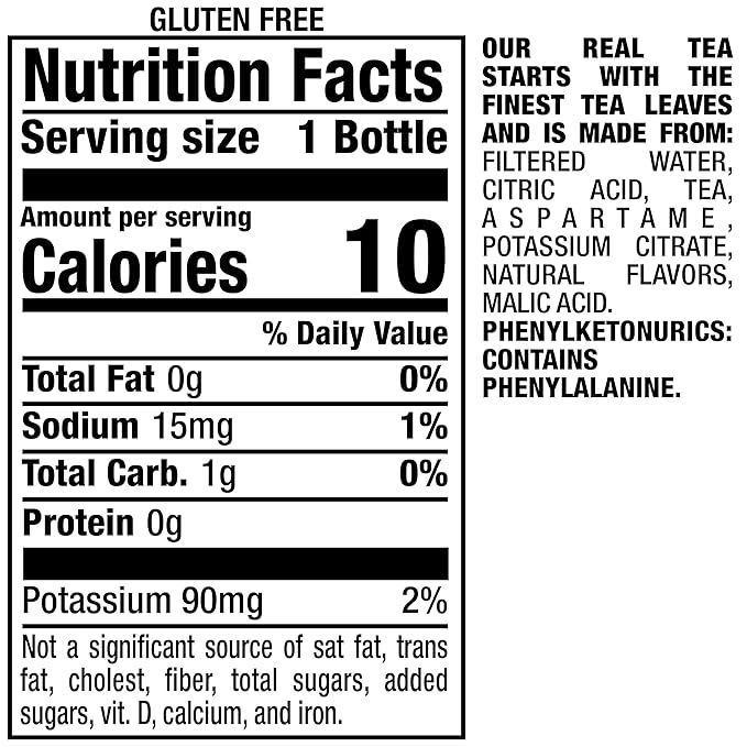 Snapple Zero Sugar Peach Tea, 16 fl oz recycled plastic bottle (Pack of 12)