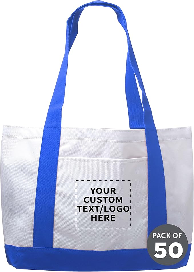 DISCOUNT PROMOS Canvas Shoulder Tote Bags