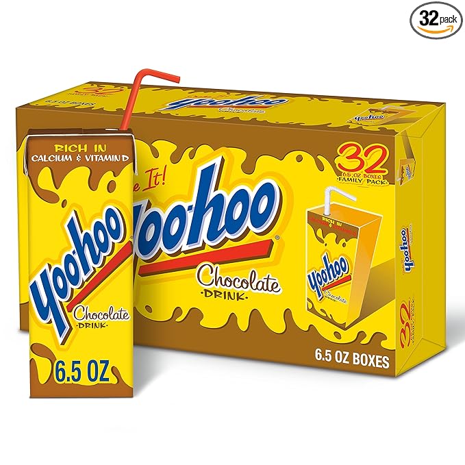 Yoo-hoo Chocolate Drink, 6.5 fl oz boxes, 32 pack