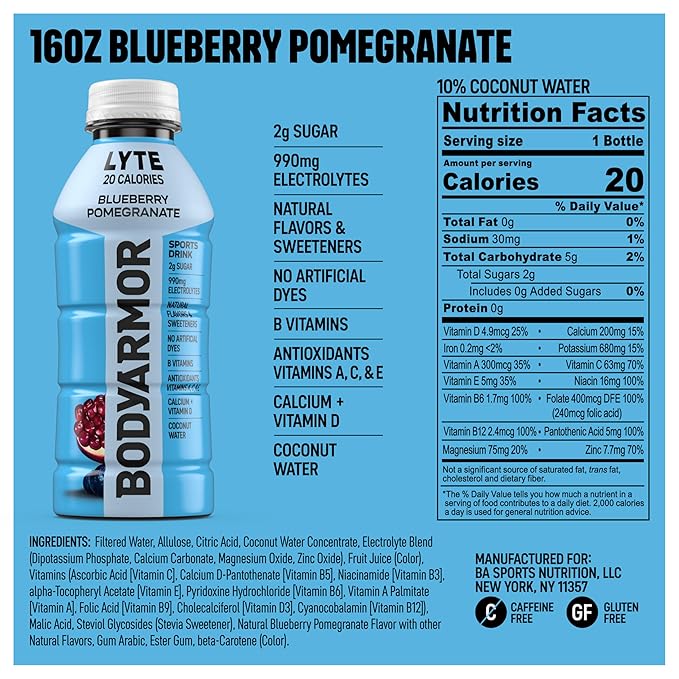 Drink Low-Calorie Sports Beverage, Dragonfruit Berry, Coconut Water Hydration, Natural Flavors With Vitamins, Potassium-Packed Electrolytes, Perfect For Athletes, 16 Fl Oz (Pack of 12)