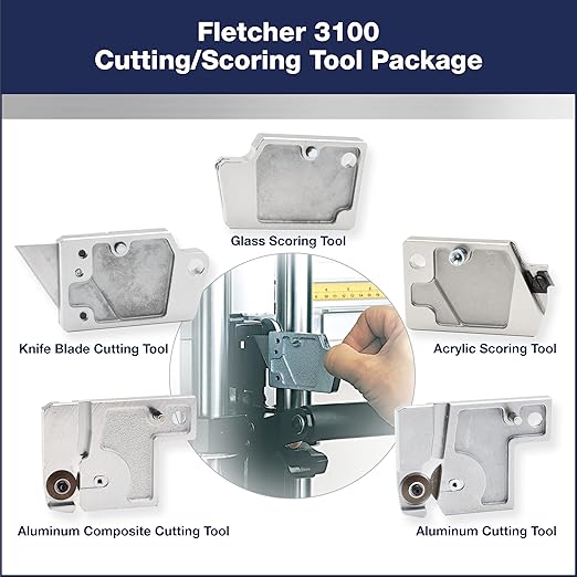 Fletcher® 3100 Wall Machine Cutter – Five Different Cutting and Scoring Tools Including Aluminum Sheet Tool