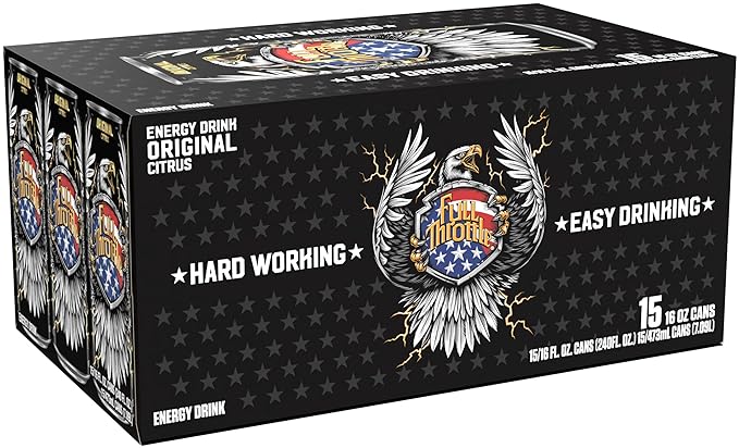 Full Throttle Citrus: Hard-Working Energy Drink. 16 Fl oz (Pack of 15)