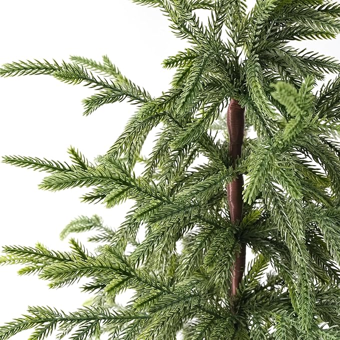 Christmas Decorations - Outdoor Christmas Tree - 2 Pack 3FT Artificial Norfolk Pine Tree - Xmas Decor for Home Indoor Outdoor Entryway Party Living Room Office Porch