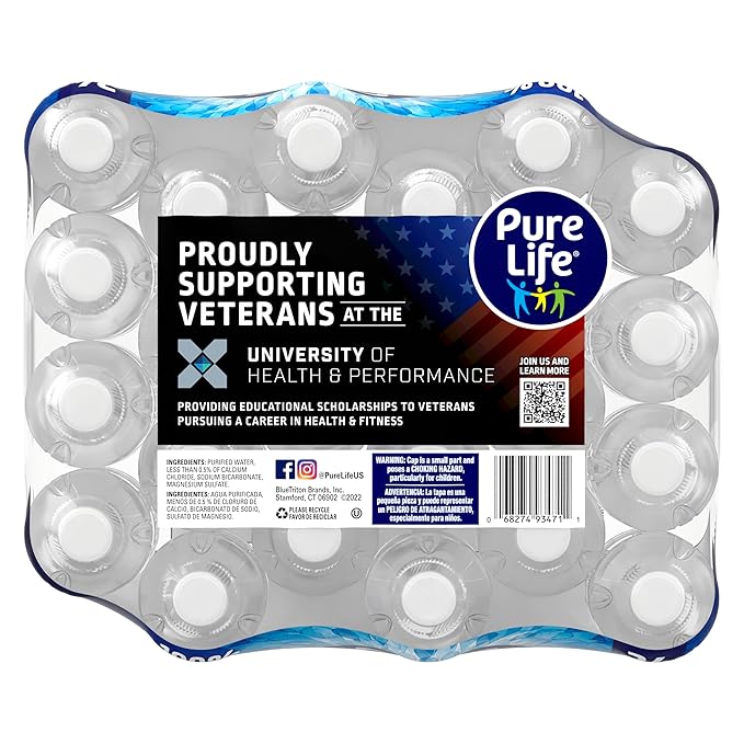 Pure Life, Purified Water, Plastic Bottled Water, Pallet of 78 Cases, Clear, 16.9 Fl Oz (Pack of 78)