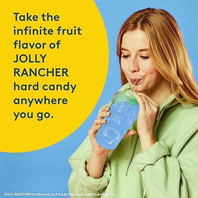 JOLLY RANCHER Gallons To Go Powdered Drink Mix, 8-Count Box (6 Pack) – Blue Raspberry – Low Calorie and Zero Sugar Drink Mix, Each Stick Makes 1 Gallon-Sized Pitcher
