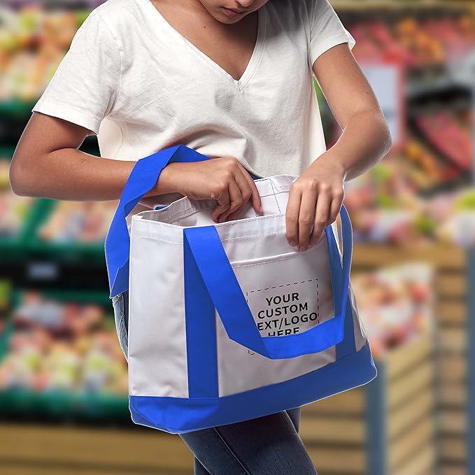 DISCOUNT PROMOS Canvas Shoulder Tote Bags