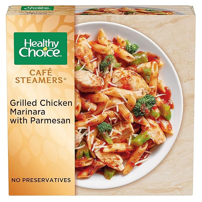 Healthy Choice Combo Pack - Beef Teriyaki - Grilled Chicken & Broccoli Alfredo - Grilled Chicken Marinara - Grilled Chicken Pesto - Sweet and Sour Chicken - 4 Boxes of Each, 20 Total