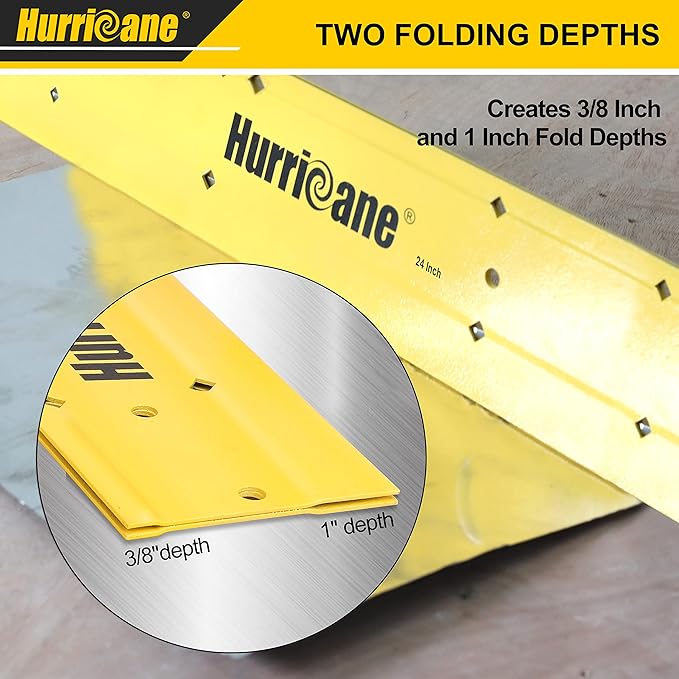 HURRICANE 24 Inch Folding Tool, Sheet Metal Bending Tool for HVAC, Bending and Forming Metal