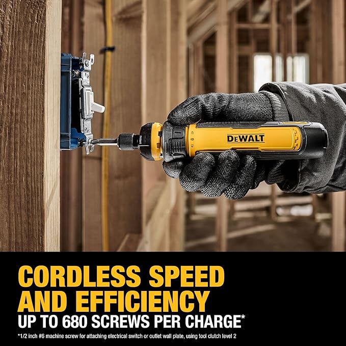 DEWALT Cordless Screwdriver with FLEXDRIVE Control and Screwdriving Bits (DWHT66719)