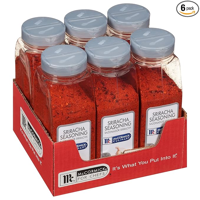 McCormick Culinary Sriracha Seasoning, 22 oz (Pack of 6) - Six 22 Ounce Containers of Sriracha Seasonings for Cooking, Perfect in Sauces, Spreads, Wraps or Breakfast Bowls