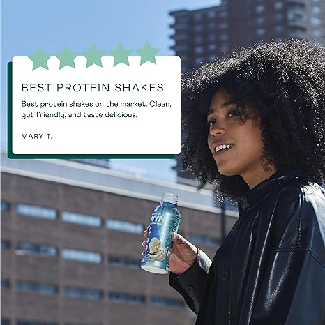 OWYN Only What You Need Protein Shake, 20g Vegan Protein, Ready to Drink, Dairy Free, Great Taste, 4g Sugar, 5g Net Carbs, Strawberry Banana Variety Pack, 12 Fl Oz (12 Pack)