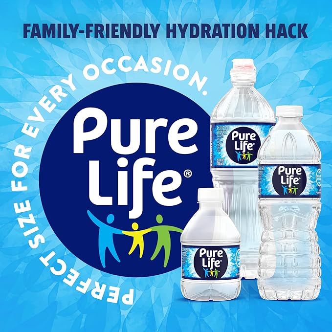 Pure Life, Purified Water, Plastic Bottled Water, Pallet of 78 Cases, Clear, 16.9 Fl Oz (Pack of 78)