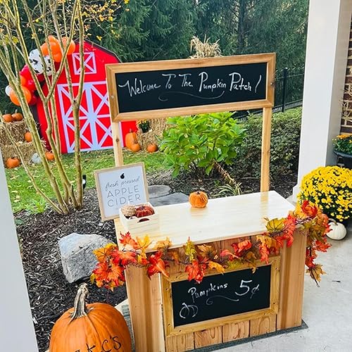Children'S Lemonade Stand Assembled And Detachable Wooden Children'S Grocery Store Children'S Pretend Sales Stand With Storage Shelves & Wheels Market Stand Play Store