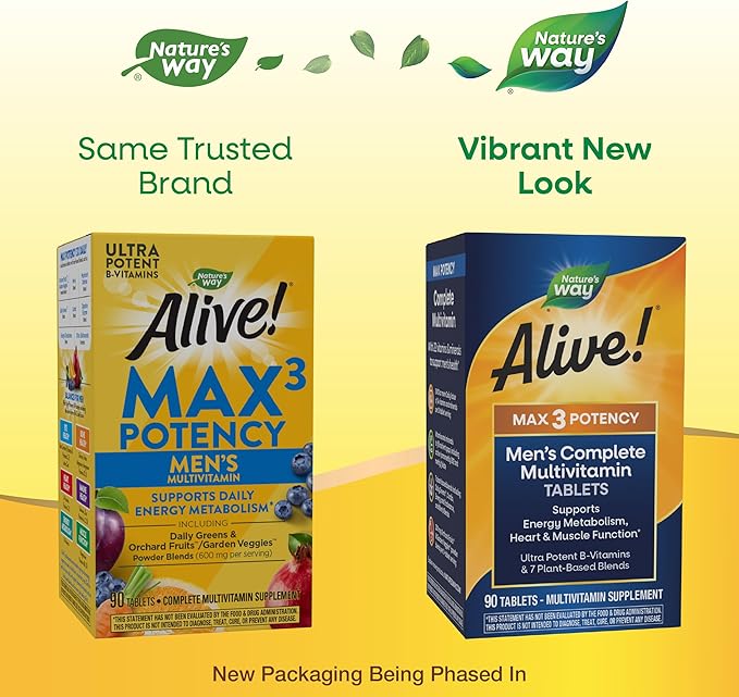 Nature's Way Alive! Men's Multi Vitamin, 90 CT