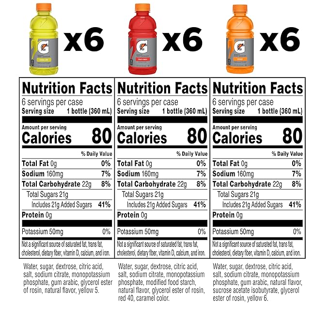 Gatorade Thirst Quencher Sports Drink, Variety Pack, 12 Fl Oz (Pack of 18)