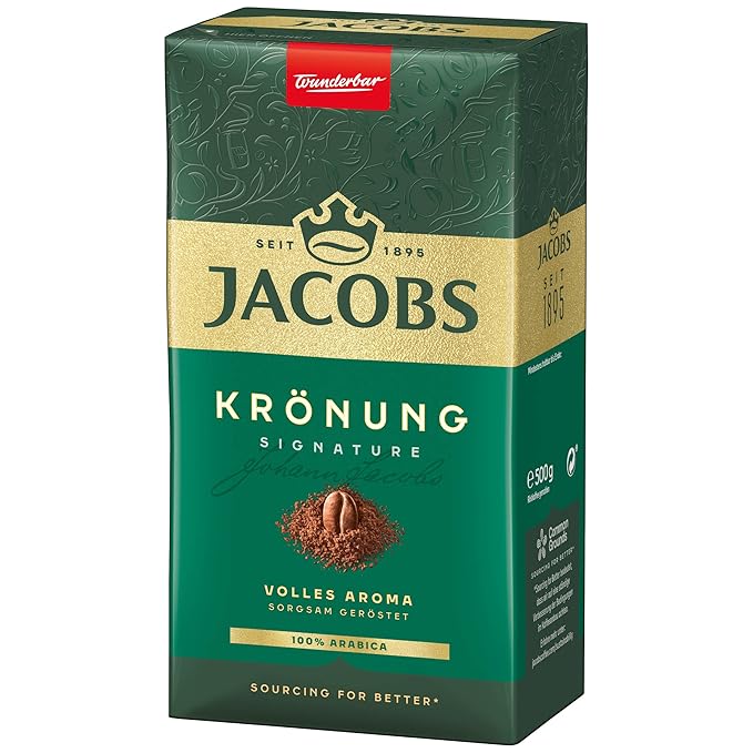 Jacob's Kronung Ground German Coffee 17.6 oz, 12 count