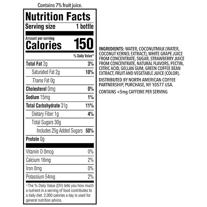 Starbucks Pink Drink, Strawberry Acai with Coconut Milk, 14oz Bottles (12 Pack)