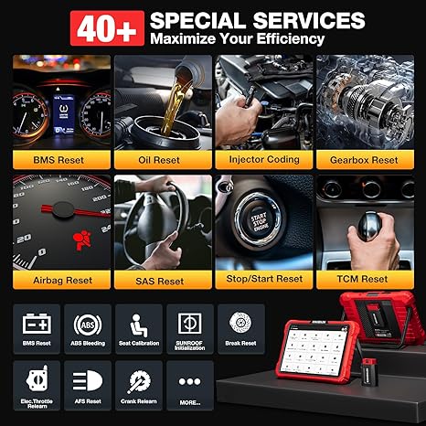 KINGBOLEN K10 Pro Full Systems 10" Car Scanner Topology Map, Bidirectional Scan Tool Bluetooth OBD2 Scanner, 41+ Reset Service, ECU Coding, FCA AutoAuth, CANFD & DOIP,2 Years Free Update, V.A.G Guided