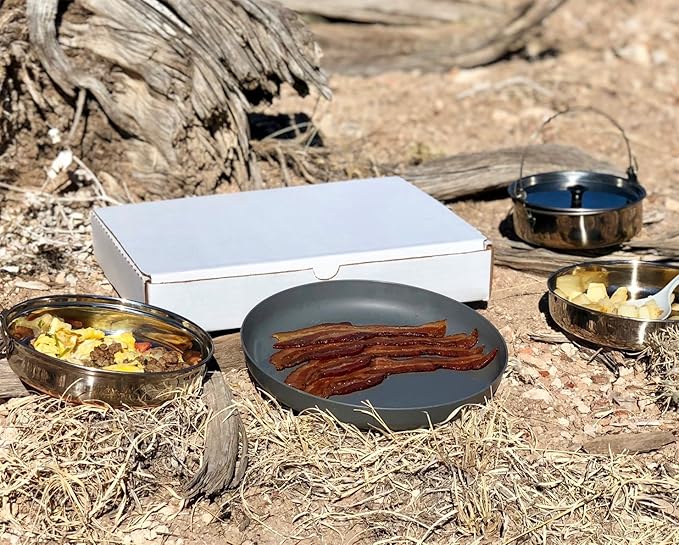 Fully Cooked Bacon, Ready to Eat, 80 Slices Per Pack / Case, 10 Year Shelf Life, Superior Canned, Real Thick Cut, 2+ Pounds, No Refrigeration Needed, Grocery, Long Term Storage, Camp, Hunt, Lunch