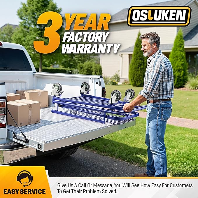 2 in 1 Convertible Metal 2 Tier Heavy Duty Platform Hand Truck | Flatbed Trolley Push Dolly Cart, 700LBS Capacity Folding Grocery Shopping Utility Cart with Telescopic Basket & 4 Swivel Wheels