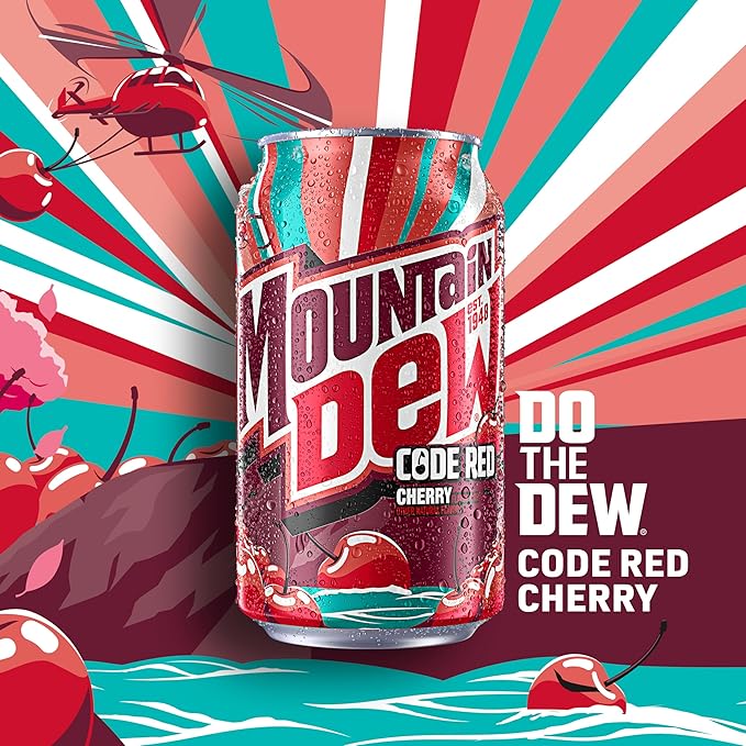 Mountain Dew 3 Flavor Core Variety Pack (Dew, Code Red, Voltage), 12 Fl Oz (Pack of 18)
