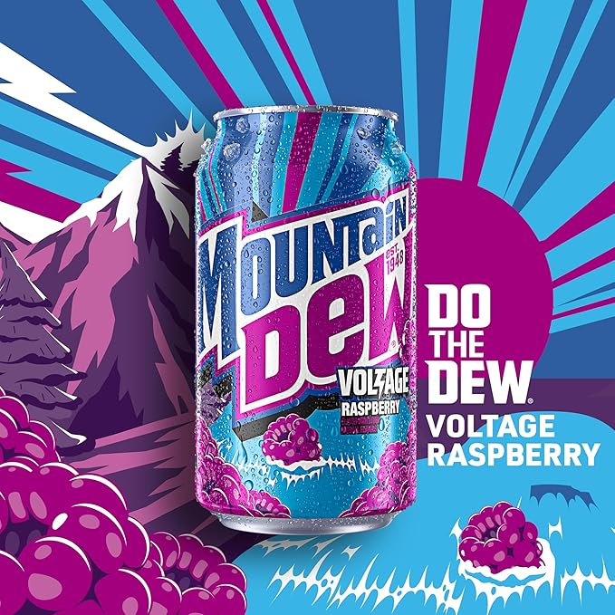 Mountain Dew 3 Flavor Core Variety Pack (Dew, Code Red, Voltage), 12 Fl Oz (Pack of 18)