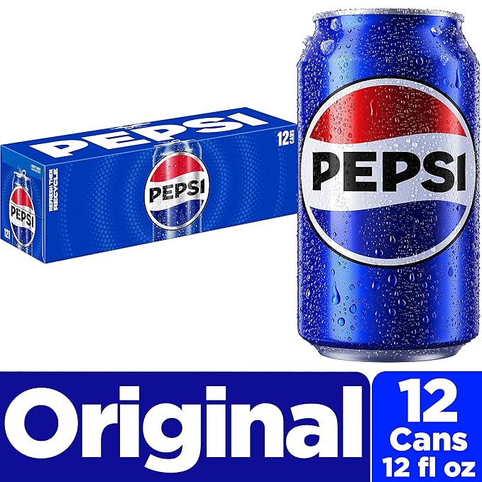 Pepsi Cola Soda, 12 Fl Oz Cans (Pack of 12)