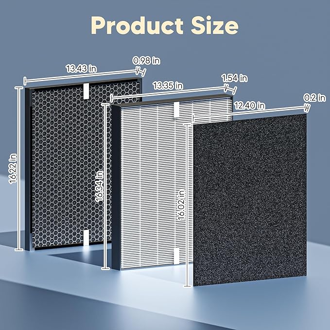 3000 Replacement Filter Compatible with A-Doctor 3000 series（3000 3000m 3000Pro） Includes:1 Air Filter, 2 Activated Carbon Filters and 4 Pre-Filters
