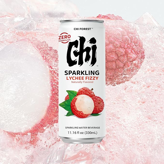 CHI FOREST Variety Bundle Sparkling Water Beverages, Zero Sugar, Zero Caffeine, 11.15fl oz Cans(24 Pack *4)