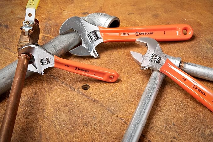 Crescent 3 Piece Adjustable Cushion Grip Wrench Set 6", 8" & 10" - AC26810CV