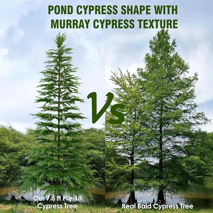 Christmas Tree - Christmas Decorations - 9 Ft Pre-Lit Twinkle Artificial Christmas Cypress Tree with 430 LED Lights- Xmas Holiday Decor for Indoor Home Party Living Room Office Decoration