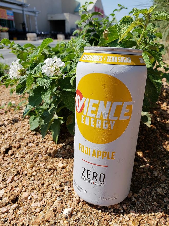 XYIENCE Energy Drink | Fuji Apple | Sugar Free | Zero Calories | Natural Flavors | Vitamin Fortified | 16 Fl Oz (Pack of 12)