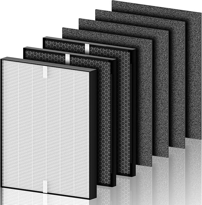 3000 Replacement Filter Compatible with A-Doctor 3000 series（3000 3000m 3000Pro） Includes:1 Air Filter, 2 Activated Carbon Filters and 4 Pre-Filters