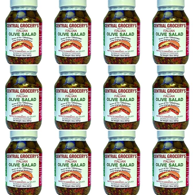 Central Grocery Olive Salad 32 oz (12 Pack)
